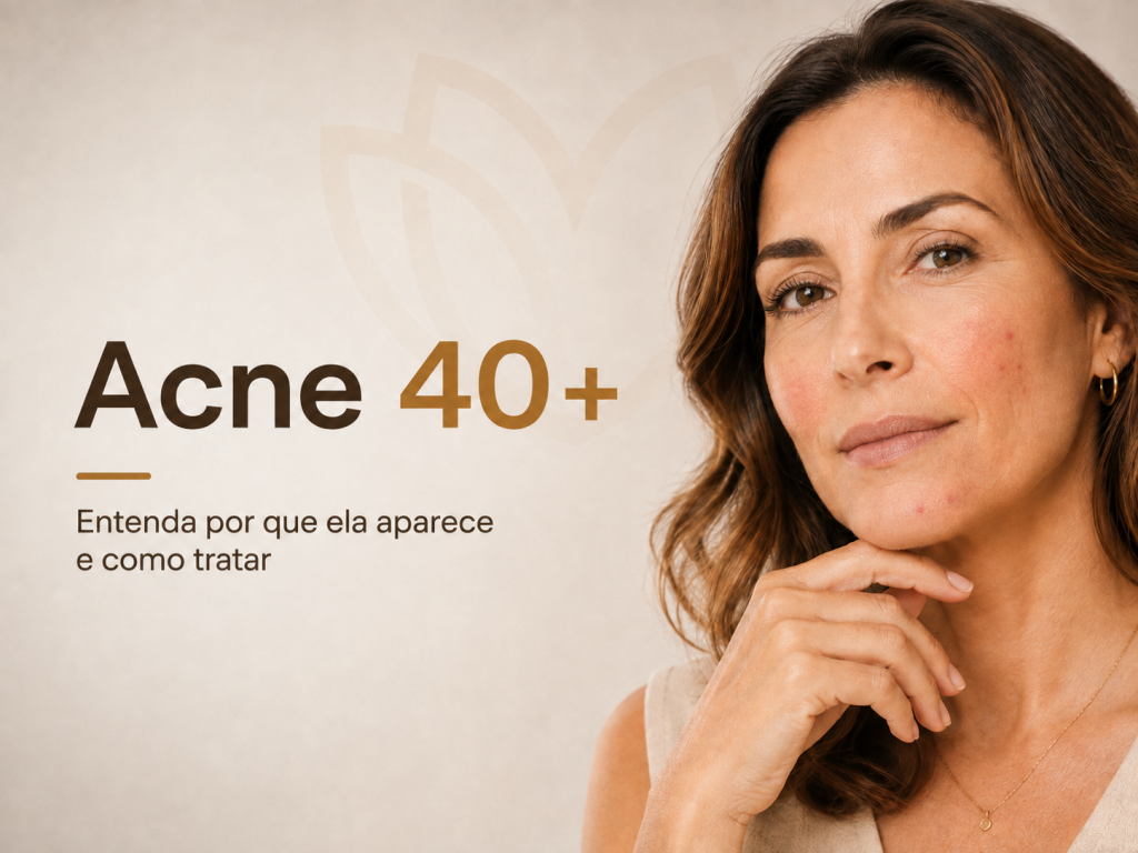Acne adulta depois dos 40: por que ela aparece?